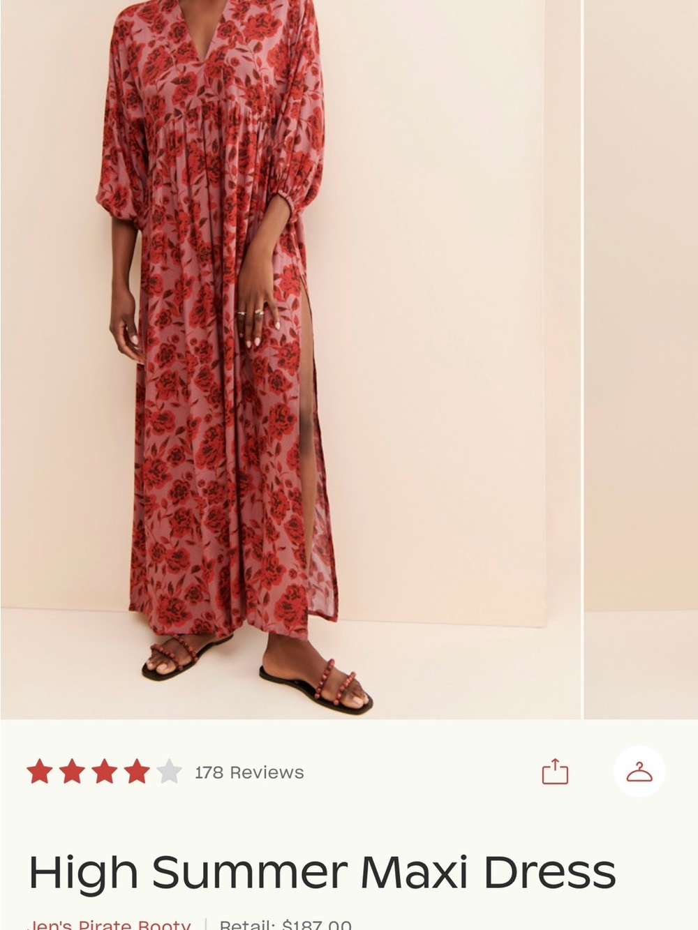 Jen’s pirate booty- for free people - Women’s Floral Midi Dress with Tie Back